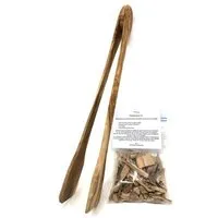 Olivenholz erleben Olivenholz erleben Grillzange aus Olivenholz, 36 cm lang – Produktbild 1 von 1