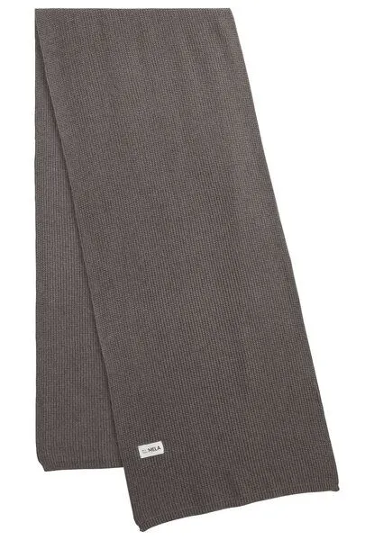 MELA MELA Rippstrick Schal Style NAGNA aus 100% Bio-Baumwolle, Bear melange, – Produktbild 2 von 4
