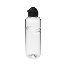 elasto elasto Trinkflasche Carve Junior, 1 l, RENEW, Schwarz / transparent, – Produktbild 1 von 1