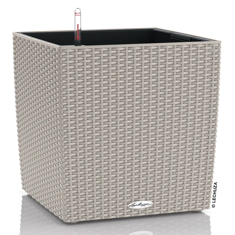 Lechuza® Lechuza® 'Cube Cottage 50', sandbraun, ca. 49 x 49 x H 49,5 cm, Braun, – Produktbild 1 von 1