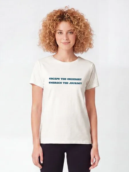 watapparel watapparel T-Shirt Frauen Escape the ordinary, Off white, – Produktbild 3 von 4