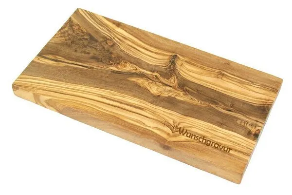 Olivenholz erleben Olivenholz erleben Frühstücksbrett ECKIG (25 x 15 cm) aus Olivenholz – Produktbild 5 von 5