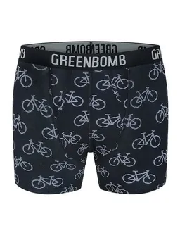 GreenBomb GREENBOMB Bike Stripe Cycle Trunk - Figurbetonte Trunk aus Bio-Baumwoll Mix / hochwertiger Print / GOTS / Fair & Vegan – Produktbild 1 von 1