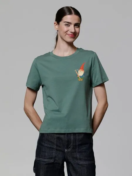 watapparel watapparel T-Shirt Frauen Gartenzwerg, Green bay, – Produktbild 2 von 3