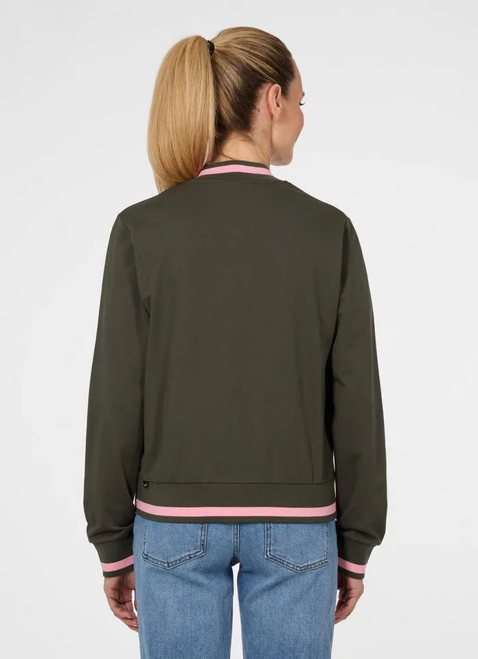 ragwear ragwear Sweatjacke DORON mit Reißverschluss, aus Baumwolle und Polyester, normale Passform, Grün, – Produktbild 2 von 3