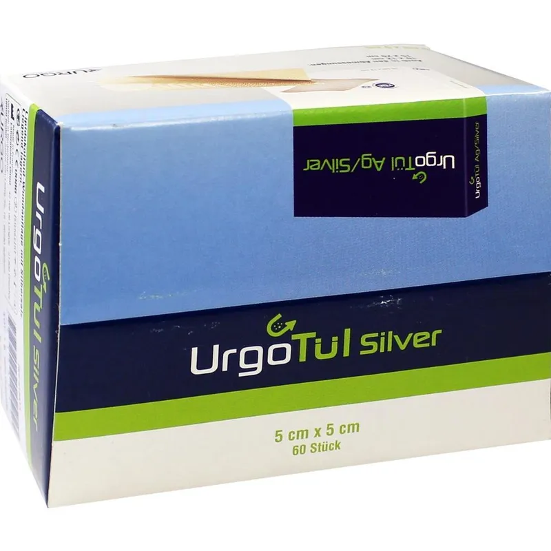 Urgo URGOTÜL Silver 5x5 cm Wundgaze 60 St Wundgaze – Produktbild 1 von 1