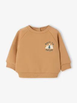 Vertbaudet Sweatshirt Baby mit Printmotiv BASIC ocker – Produktbild 1 von 1