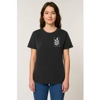 ilovemixtapes ilovemixtapes Unisex T-Shirt „Der Zweig“ – Bio-Baumwolle, Stone Washed Sage Green, Denim Blue & Black, Fair Wear, Schwarz, – Produktbild 1 von 1