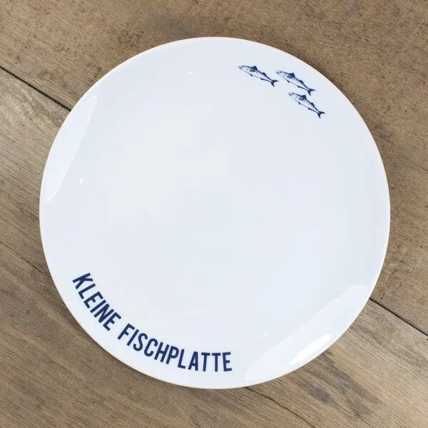Bow & Hummingbird Bow & Hummingbird Porzellanteller Kleine Fischplatte – Produktbild 1 von 4