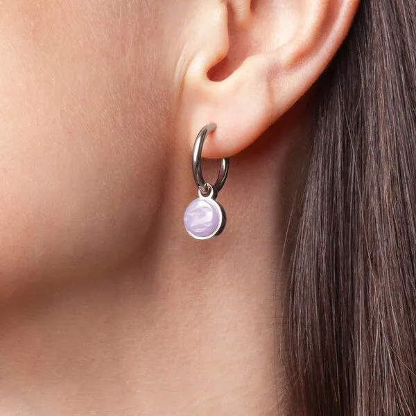 ALEXASCHA ALEXASCHA Anhänger für Ohrringe | Mix & Match Charms | Silber, Lavendel, – Produktbild 3 von 4