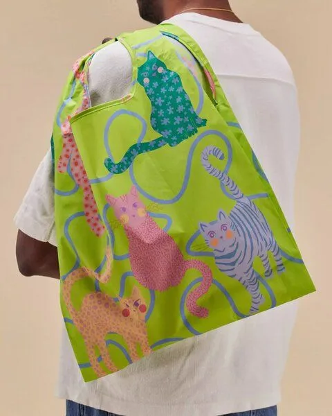 Original Duckhead Original Duckhead Tragetasche, Lime artsy cats (grün), – Produktbild 2 von 2