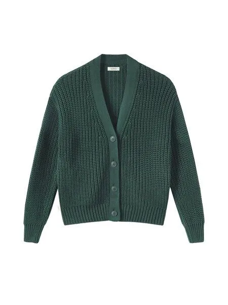 FUXBAU FUXBAU 4Seasons Frauen Strickjacke, Waldgrün, – Produktbild 3 von 4