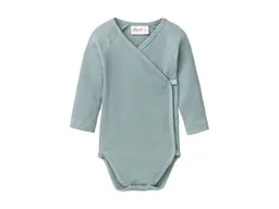 People Wear Organic People Wear Organic Langarm-Wickelbody rip balsamgrün 62/68 – Produktbild 1 von 1