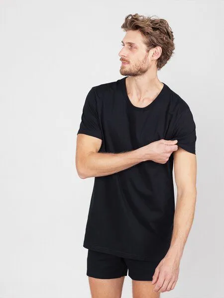 erlich textil erlich textil Paul T-Shirt aus Bio-Baumwolle, made in Europe, Schwarz, – Produktbild 2 von 6