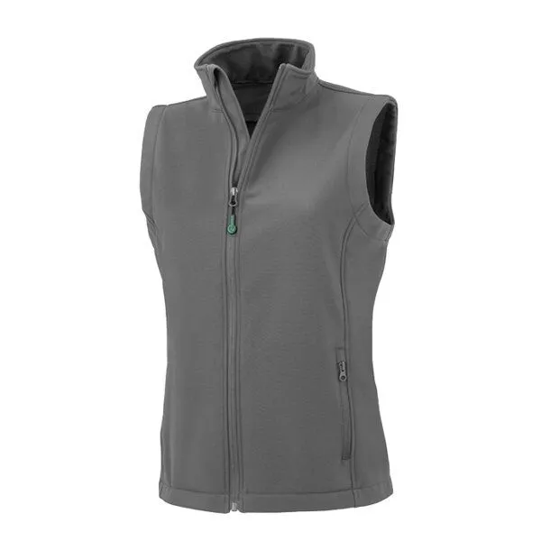 Result Genuine Recycled Result Genuine Recycled Damen Women Bodywarmer Weste Atmungsaktiv Wasserabweisend recycelt, Grau (workguard), – Produktbild 1 von 3