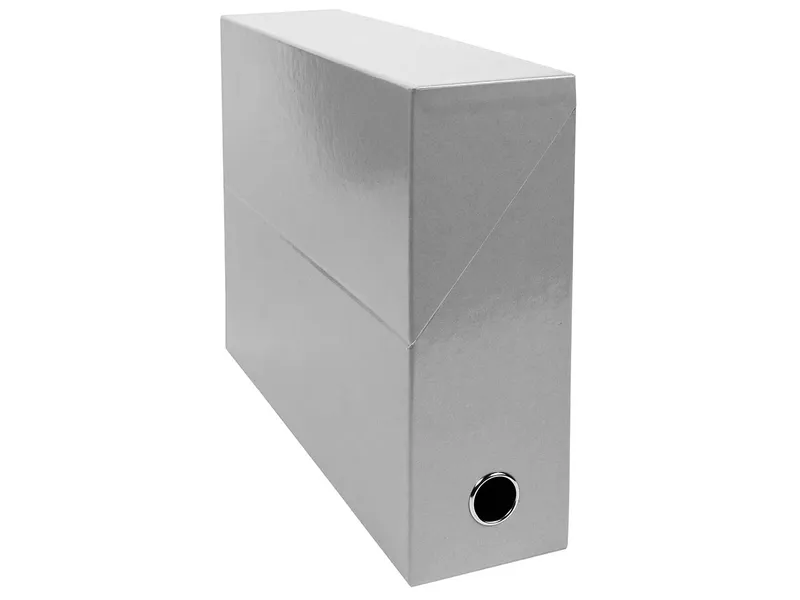 Exacompta 5 Exacompta Archivboxen "Iderama", Griffloch, DIN A4, RB 90 mm, Grau, – Produktbild 1 von 1