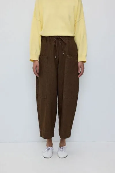 Rita Row Rita Row Weite Denim-Hose ESTHER mit Kordelzug, Brown, – Produktbild 4 von 4