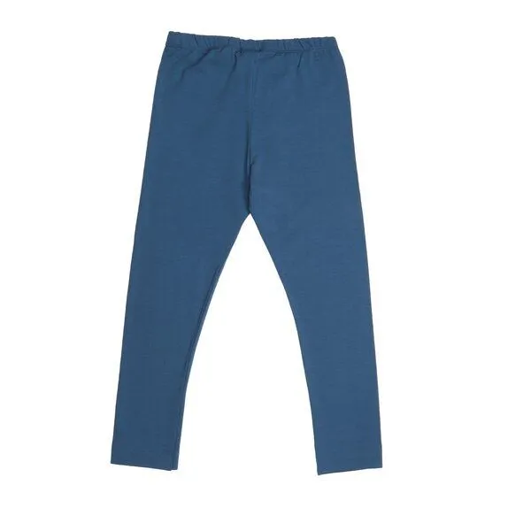 Walkiddy Kinder Leggings GOTS zertifiziert, Bio-Baumwolle, navy, weich & elastisch, bequemer Bund, Alltag – Walkiddy, Blau, – Produktbild 2 von 3