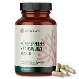 vom Achterhof Mönchspfeffer + Yamswurzel Kapseln (120 Kapseln) – Produktbild 1 von 1