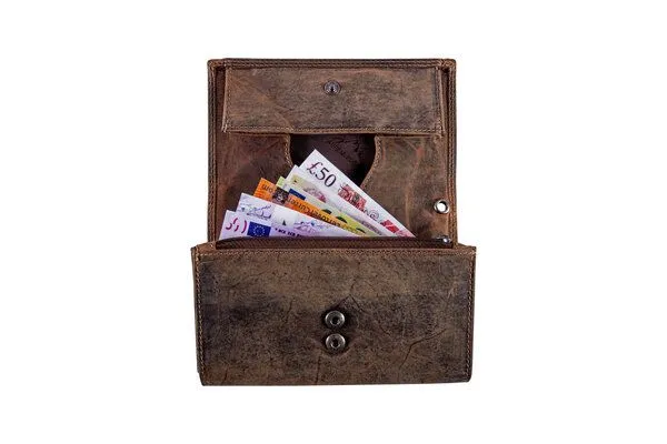 Alpenleder Alpenleder Kellnergeldbörse ZOIN, Old havanna, – Produktbild 3 von 4