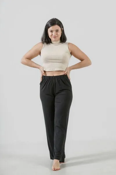 YogiLiebe YogiLiebe Yoga Pant "Mukti" Tencel, Navyblue, – Produktbild 2 von 4