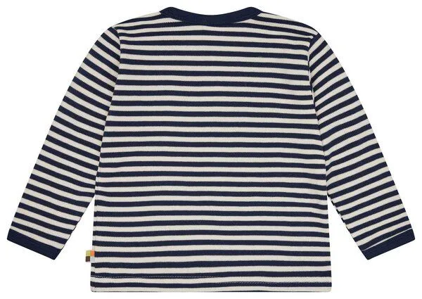 loud + proud loud + proud Babys & Kinder Shirt Interlock Ringel, GOTS-zertifiziert, Ultramarine(blau), – Produktbild 2 von 3