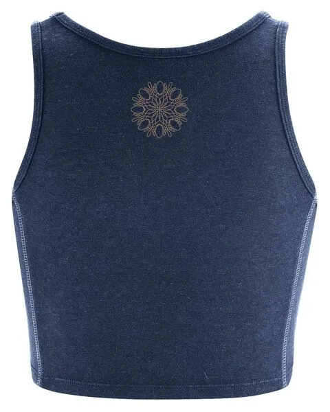 HempAge Hempage Damen Yoga Top Hanf/Bio-Baumwolle, Navy(blau), – Produktbild 4 von 4