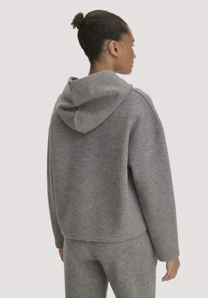 hessnatur hessnatur Pullover Oversize aus reiner Bio-Merinowolle, Grau, – Produktbild 2 von 4
