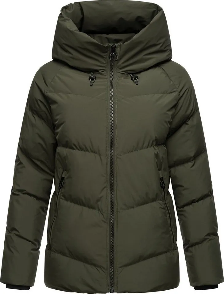 ragwear ragwear Steppjacke Cessi Wasserdichte Damen Winterjacke mit großer Kapuze, Grün, – Produktbild 2 von 5