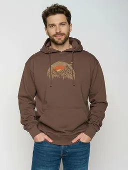 GreenBomb GREENBOMB Peak Circle Joy - Gemütlicher Hoodie aus Bio-Baumwolle / hochwertiger Print / GOTS / Fair & Vegan – Produktbild 1 von 1