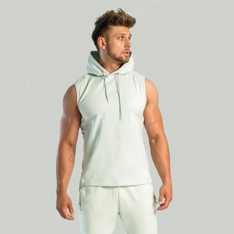 GymBeam OG1 STRIX Essential Hoodie Tank-Top in Moon Grey L – Produktbild 1 von 1