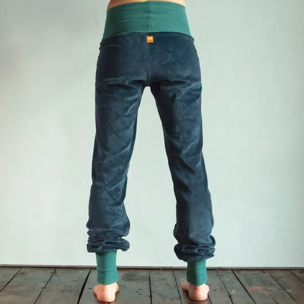 Cmig Cmig Bio Wohlfühl- und Yogahose aus Nicki, Blau / seagreen, – Produktbild 2 von 4