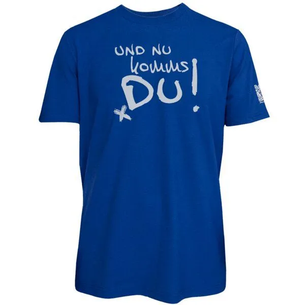 Spirit of Hamburg Spirit of Hamburg Biobaumwoll T-Shirt mit Spruch „Und nu kommst Du!“, Blau, – Produktbild 1 von 2