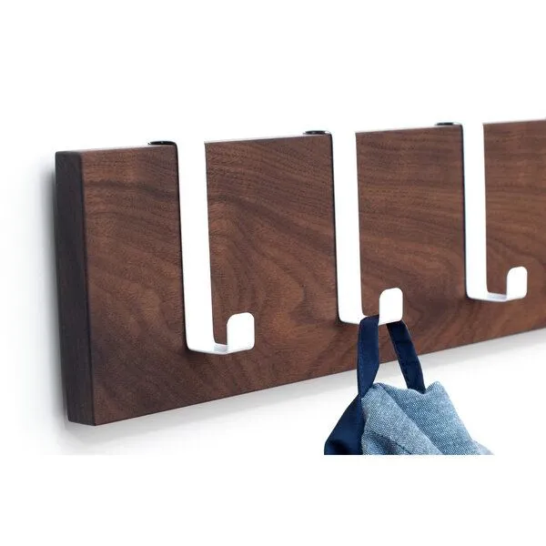 klotzaufklotz klotzaufklotz Garderobe Nussbaum, 60cm – Produktbild 3 von 3