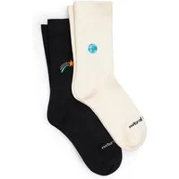 Natural Vibes Natural Vibes Tennissocken Universe | World Socken | Shooting Star Socken | BIO GOTS-zertifiziert | Bunte Socken | Herren Damen Socken, 2 pack, – Produktbild 1 von 1