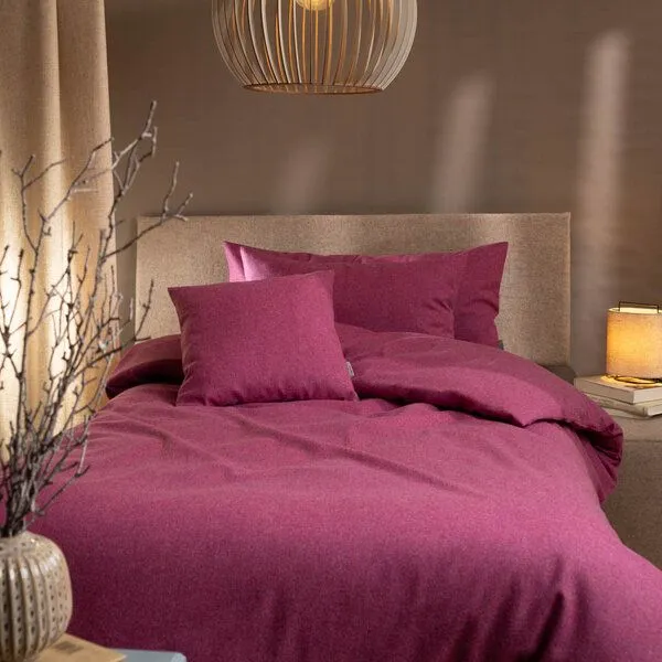 nahtur-design nahtur-design Bettwäsche aus Feinloden | 100% mulesingfreie Merinowolle, Pink, – Produktbild 1 von 3