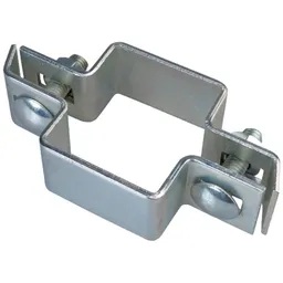 Alberts ALBERTS Mittelschelle für Vierkantpfosten, feuerverzinkt, für Pfosten 60x40 mm – Produktbild 1 von 1