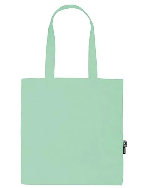 Neutral Neutral Baumwolltasche Einkaufstasche Shopper Lange Henkel 38 x 42 cm, Dusty mint, – Produktbild 2 von 3