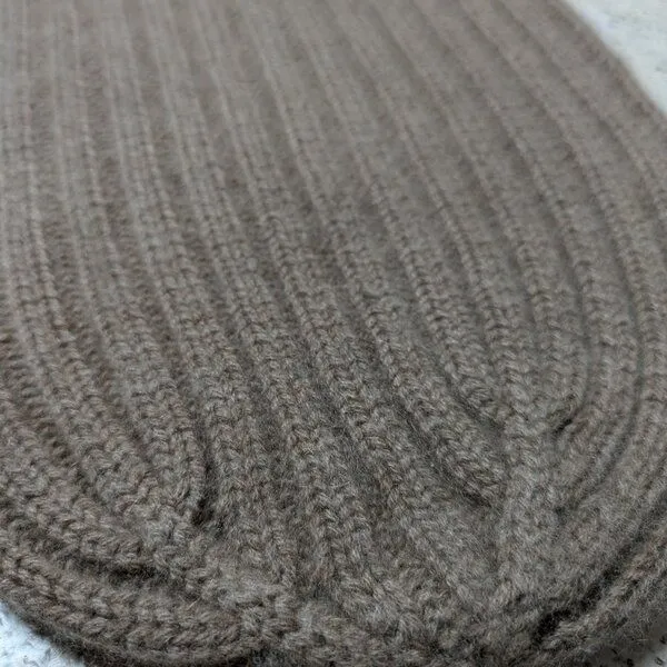 Wooliie Wooliie 100% Kaschmirmütze pflanzlich gefärbt Unisex, Braun, – Produktbild 4 von 4