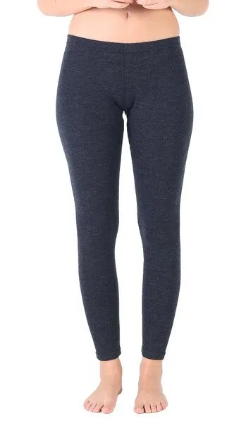 Woolona Woolona Merino Leggings Damen - NORTE - 100% Merinowolle, Anthrazit, – Produktbild 2 von 4