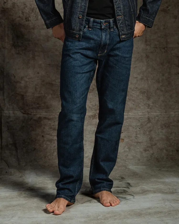 Kuyichi Kuyichi Herren vegan Jeans Scott Regular Basic Blau, Extra dunkelblau, – Produktbild 1 von 2