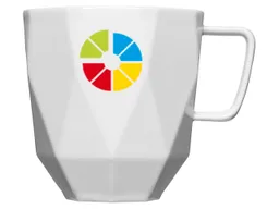 Porzellantasse 'Poly' in Wunschfarbe, 400 ml – Produktbild 1 von 1