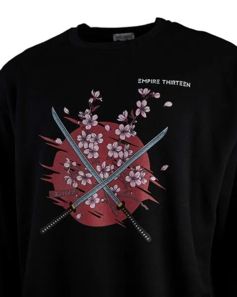 EMPIRE-THIRTEEN EMPIRE-THIRTEEN Sweater SAKURA, Schwarz, – Produktbild 3 von 4