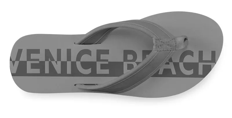 VENICE BEACH VENICE BEACH Badeschuhe, Badelatsche, Flip Flop, Badezehentrenner Zehentrenner, Sandale, Pantolette VEGAN, Grau, – Produktbild 3 von 5
