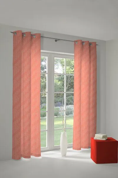 Nature by Adam Nature by Adam Vorhang aus 100% Bio-Baumwolle - Made in Germany - Argentinian Criolla light, Orange, – Produktbild 7 von 7