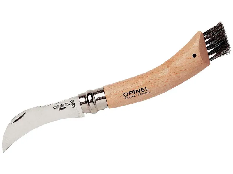 OPINEL OPINEL Pilzmesser mit Wildschweinborsten, Nr. 08, Buche, rostfrei – Produktbild 1 von 5