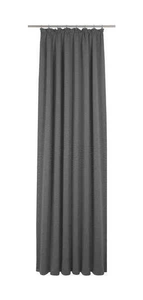 Nature by Adam Nature by Adam Vorhang aus 100% Bio-Baumwolle - Made in Germany - Uni Collection light, Schwarz, – Produktbild 3 von 7