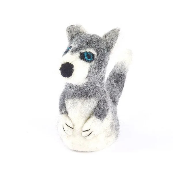 short'n'pietz short'n'pietz Husky als Filz Eierwärmer, Grau weiss, – Produktbild 1 von 1