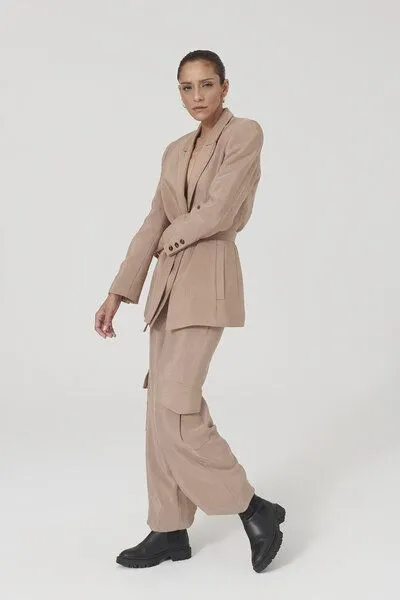 Lovjoi Lovjoi Hose HEDIE aus VISKOSE Ecovero & TENCEL Lyocell, Rosewood (pink), – Produktbild 2 von 4
