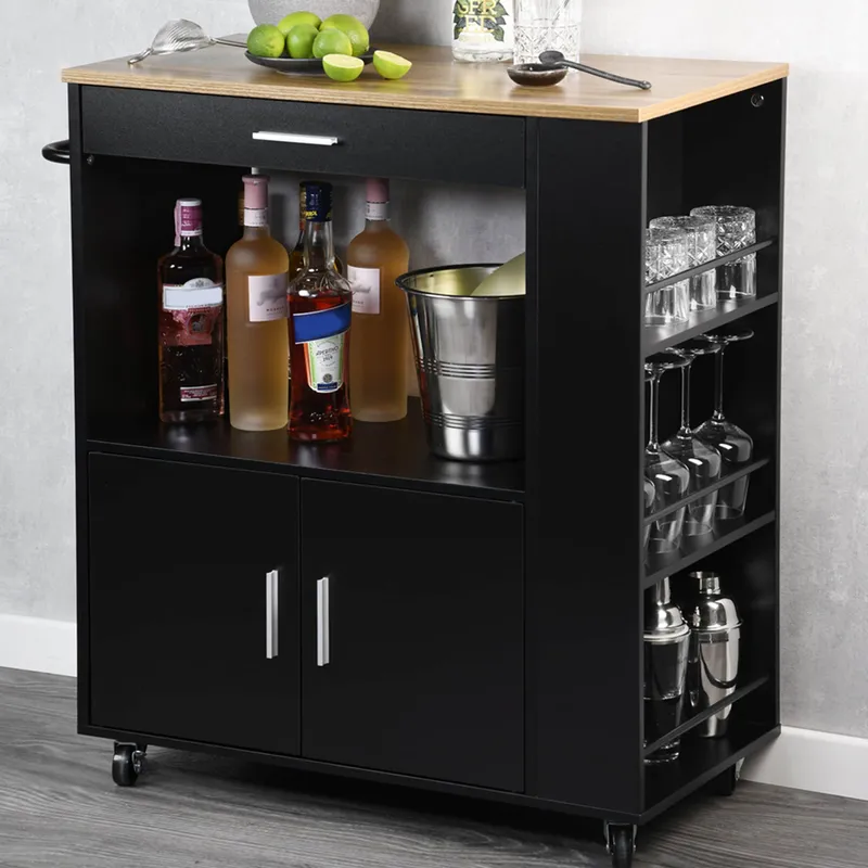Kesper Küchenwagen, Grau | braun, – Produktbild 3 von 5